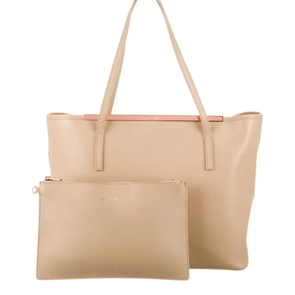 Ted Baker - Leather Shopper Tote in Tan
